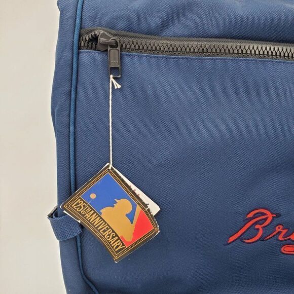 Atlanta Braves Garment Bag Folding Blue Embroidered Custom Sahara Never Used - Picture 3 of 12